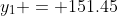 y_1 = 151.45