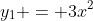 y_1 = 3x^2