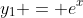 y_1 = e^x