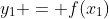y_1 = f(x_1)