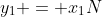 y_1 = x_1N