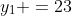 y_1 =23