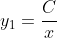 y_1=\frac{C}{x}