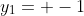 y_1=+-1