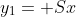 y_1= Sx