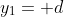 y_1= d