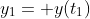 y_1= y(t_1)