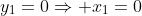 y_1=0\Rightarrow x_1=0