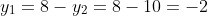 y_1=8-y_2=8-10=-2