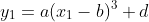 y_1=a(x_1-b)^3+d
