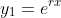 y_1=e^{rx}