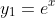 y_1=e^x