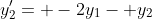 y_2'= -2y_1- y_2