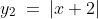 y_2\:=\:|x+2|