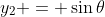 y_2 = \sin\theta