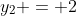 y_2 = 2