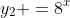 y_2 =8^x