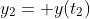 y_2= y(t_2)