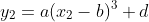 y_2=a(x_2-b)^3+d