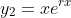 y_2=xe^{rx}