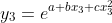 y_3=e^{a+bx_3+cx_3^2}