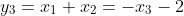 y_3=x_1+x_2=-x_3-2