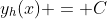 y_h(x) = C