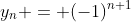 y_n = (-1)^{n+1}