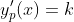 y_p'(x)=k