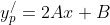 y_p^/=2Ax+B