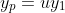 y_p=uy_1