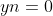yn=0