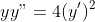 yy"=4(y')^2