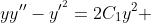 yy''-y'^{{}^2}=2C_1y^2 