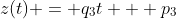 z(t) = q_3t + p_3