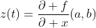 z(t)=\frac{\partial f}{\partial x}(a,b)