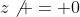 z\not = 0