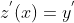 z^{'}(x)=y^{'}