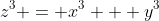 z^3 = x^3 + y^3