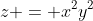 z = {x^2}{y^2}