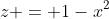 z = 1-x^2