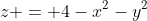 z = 4-x^2-y^2