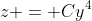 z = Cy^4