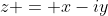 z = x-iy