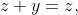 z+y=z,