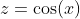 z=\cos(x)