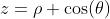 z=\rho \cos(\theta)