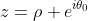 z=\rho e^{i\theta_0}\;(\rho \in[0,+\infty))