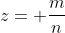 z= \frac{m}{n}