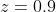 z=0.9~\&~n=2